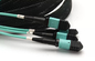 100G 72 Fiber OM3 MTP Patch Cord Aqua Cable Female / Male Type