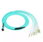 MPO UPC To LC APC MPO Fiber Optic Patch Cord 12 Core