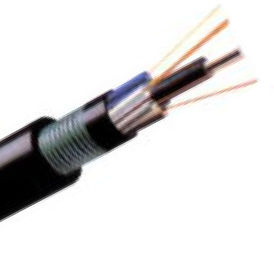 Câble à fibres optiques engainé blindé et double de fibre, câble de fibre optique extérieur GYTY53