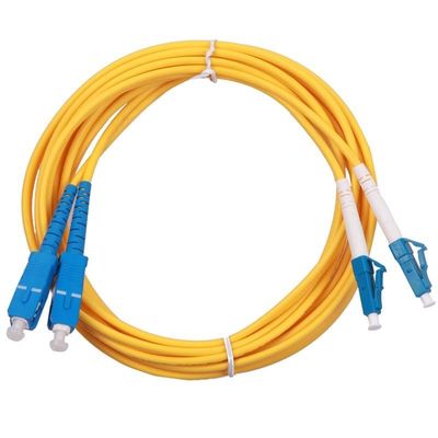 1M, 3M, 5M, mode unitaire optique duplex de la corde de correction de fibre LC-SC