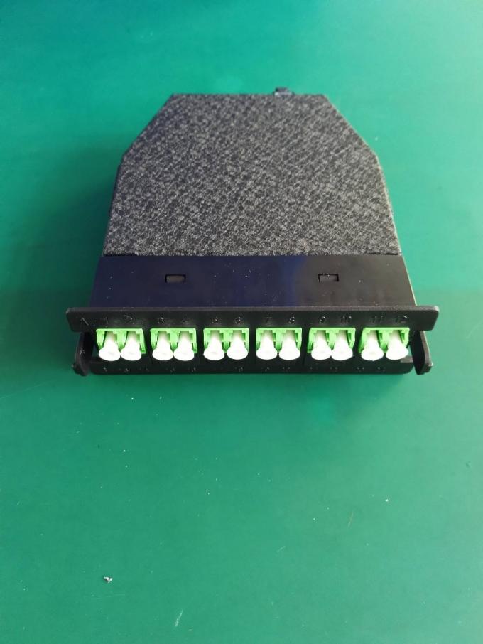 Tableau de connexions optique de fibre de la cassette FTTH de module de MTP RPA UPC 12/24 noyaux 2