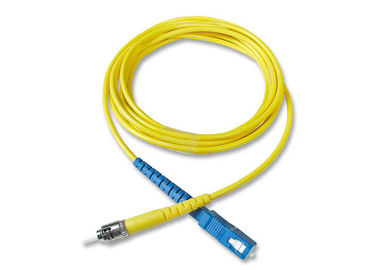 ST-SC SM DX Fiber Optic Patch Cord Telecom Class , Polished A