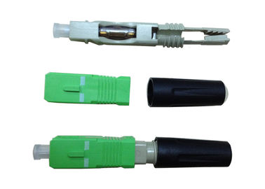 ISO RoHS Singlemode SC / APC Quick Assembly connector Removal And Reusable