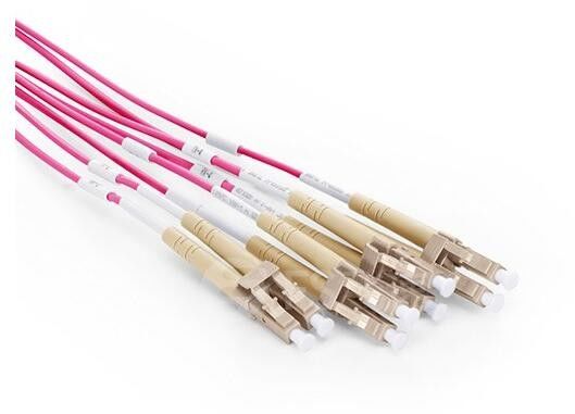 Purple FTTB Female Male UPC APC Mpo Fanout Cable