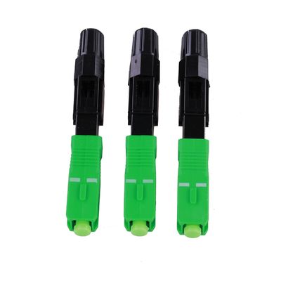 SC APC Fiber Optic Connector Assembly