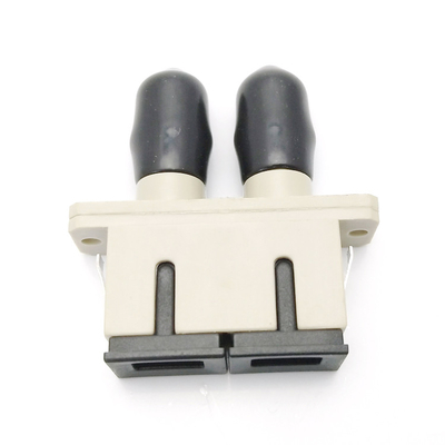 Plastic ST Female to SC Female Hybrid Duplex Fiber Optic Coupler