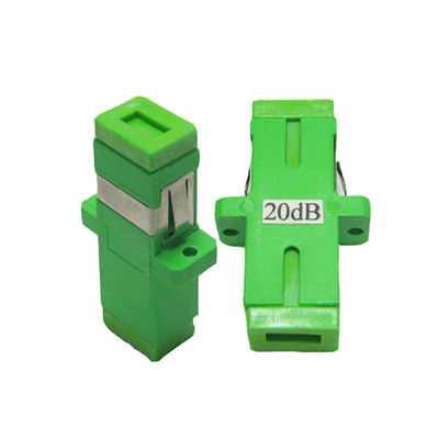 20db SC APC Green Single Mode Fixed Optical Attenuator