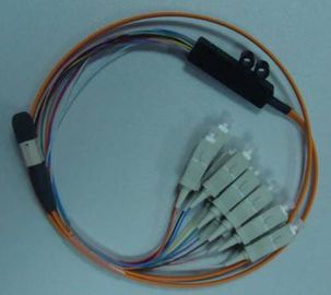 Singlemode Or Multimode 1M, 3M, 5M, Customized Yelow color MPO Fiber Optic Patch Cord