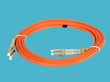 Corde de correction optique de fibre du câble orange LC millimètre de LSZH, perte de retour du SM PC≥ 50dB