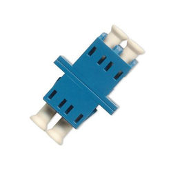 Matériel bleu optique de certificater de la couleur ROHS de duplex d'adaptateur de fibre de LC/UPC