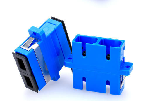 Single Mode SC APC Flangeless Fiber Optic Cable Adapter