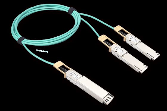 OSFP 800G à QSFP112 2 x 400G AOC pour les fonctions de diagnostic numérique