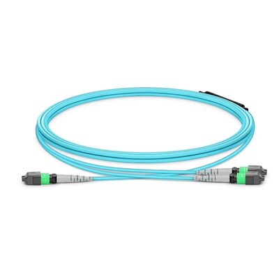 Qualité Cable de rupture MTP avec 8° APC Endface, OFNP Fire Safety-Rated, et 0,35dB Low IL pour les liaisons de données à grande vitesse Usine