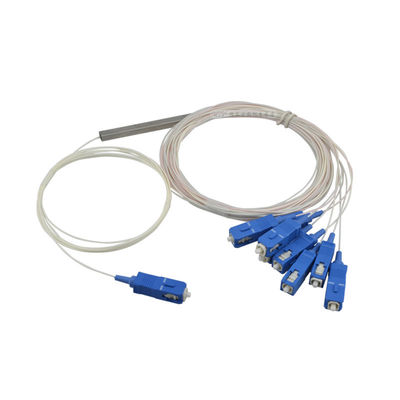 Diviseur optique de fibre de PLC 1×8, paquet d'ABS, câble de 0.9mm pour des réseaux des réseaux de FTTX/PON